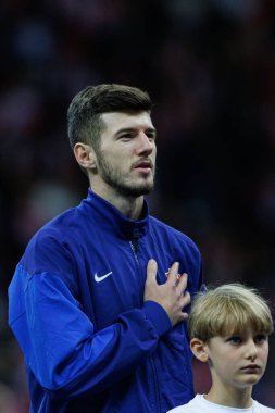 Petar Suciç, Polonya ve Hırvatistan milli takımları arasında PGE Narodowy 'de oynanan UEFA Uluslar Ligi maçında görüldü (Maciej Rogowski)