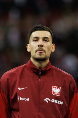Jakub Moder, Polonya ve Hırvatistan milli takımları arasında oynanan UEFA Uluslar Ligi maçı sırasında PGE Narodowy 'da (Maciej Rogowski)