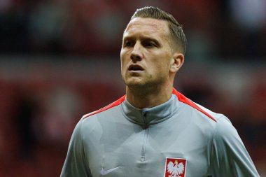 Piotr Zielinski, Polonya ve Hırvatistan milli takımları arasında PGE Narodowy 'de oynanan UEFA Uluslar Ligi maçında görüldü (Maciej Rogowski)