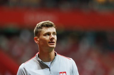 Pawel Dawidowicz, Polonya ve Hırvatistan milli takımları arasında PGE Narodowy 'de oynanan UEFA Uluslar Ligi maçında görüldü (Maciej Rogowski)