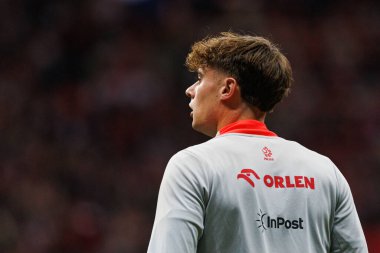 Nicola Zalewski, Polonya ve Hırvatistan milli takımları arasında PGE Narodowy 'de oynanan UEFA Uluslar Ligi maçında görüldü (Maciej Rogowski)