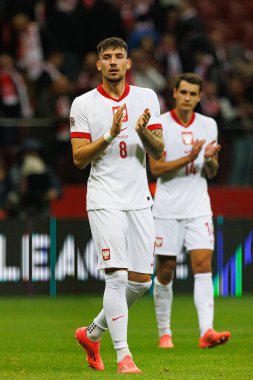 Jakub Moder, PGE Narodowy 'de Polonya ve Portekiz milli takımları arasında oynanan UEFA Uluslar Ligi maçı sırasında görüldü (Maciej Rogowski)