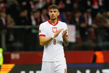 Jakub Moder, PGE Narodowy 'de Polonya ve Portekiz milli takımları arasında oynanan UEFA Uluslar Ligi maçı sırasında görüldü (Maciej Rogowski)