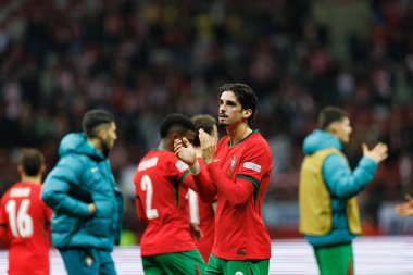 Francisco Trincao, PGE Narodowy 'de Polonya ve Portekiz milli takımları arasında oynanan UEFA Uluslar Ligi maçı sırasında görüldü (Maciej Rogowski)