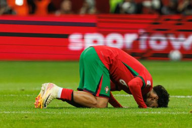 Samuel Costa, UEFA Uluslar Ligi maçında Polonya ve Portekiz milli takımları arasında PGE Narodowy 'da görüldü (Maciej Rogowski)