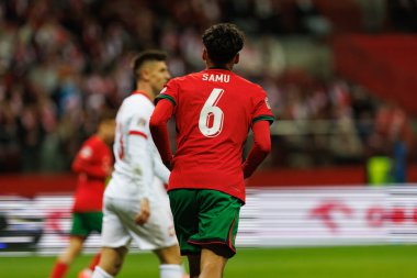 Samuel Costa, UEFA Uluslar Ligi maçında Polonya ve Portekiz milli takımları arasında PGE Narodowy 'da görüldü (Maciej Rogowski)