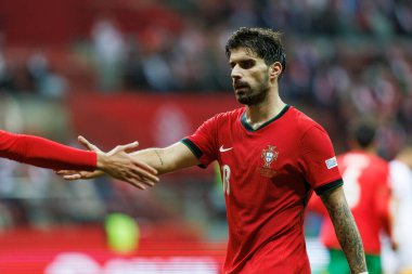 Ruben Neves, PGE Narodowy 'de Polonya ve Portekiz milli takımları arasında oynanan UEFA Uluslar Ligi maçı sırasında görüldü (Maciej Rogowski)