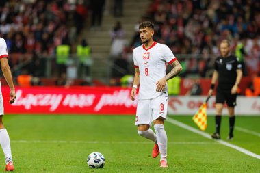 Jakub Moder, PGE Narodowy 'de Polonya ve Portekiz milli takımları arasında oynanan UEFA Uluslar Ligi maçı sırasında görüldü (Maciej Rogowski)