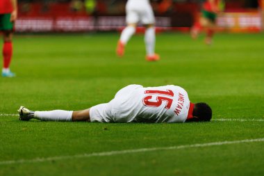 UEFA Uluslar Ligi maçında PGE Narodowy 'de Polonya ve Portekiz milli takımları arasında görülen Michael Ameyaw (Maciej Rogowski)