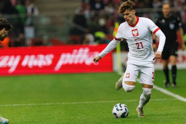  Nicola Zalewski, Polonya ve Portekiz milli takımları arasında PGE Narodowy 'de oynanan UEFA Uluslar Ligi maçında görüldü (Maciej Rogowski)