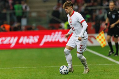  Nicola Zalewski, Polonya ve Portekiz milli takımları arasında PGE Narodowy 'de oynanan UEFA Uluslar Ligi maçında görüldü (Maciej Rogowski)