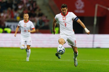 Robert Lewandowski, Polonya ve Portekiz milli takımları arasında PGE Narodowy 'de oynanan UEFA Uluslar Ligi maçında görüldü (Maciej Rogowski)