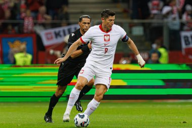 Robert Lewandowski, Polonya ve Portekiz milli takımları arasında PGE Narodowy 'de oynanan UEFA Uluslar Ligi maçında görüldü (Maciej Rogowski)