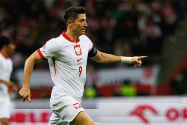 Robert Lewandowski, Polonya ve Portekiz milli takımları arasında PGE Narodowy 'de oynanan UEFA Uluslar Ligi maçında görüldü (Maciej Rogowski)