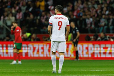 Robert Lewandowski, Polonya ve Portekiz milli takımları arasında PGE Narodowy 'de oynanan UEFA Uluslar Ligi maçında görüldü (Maciej Rogowski)