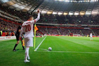 Sebastian Szymanski UEFA Uluslar Ligi maçında PGE Narodowy 'da Polonya ve Portekiz milli takımları arasında görüldü (Maciej Rogowski)