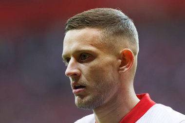 Sebastian Szymanski UEFA Uluslar Ligi maçında PGE Narodowy 'da Polonya ve Portekiz milli takımları arasında görüldü (Maciej Rogowski)