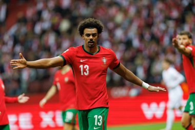 Renato Veiga UEFA Uluslar Ligi maçında PGE Narodowy 'da Polonya ve Portekiz milli takımları arasında görüldü (Maciej Rogowski)