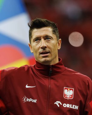 Robert Lewandowski, Polonya ve Portekiz milli takımları arasında PGE Narodowy 'de oynanan UEFA Uluslar Ligi maçında görüldü (Maciej Rogowski)