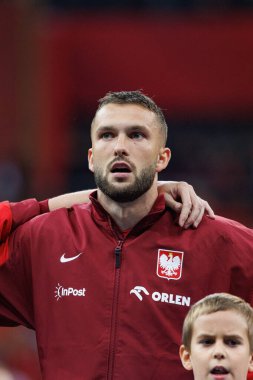 Sebastian Walukiewicz, Polonya ve Portekiz milli takımları arasında PGE Narodowy 'de oynanan UEFA Uluslar Ligi maçında görüldü (Maciej Rogowski)