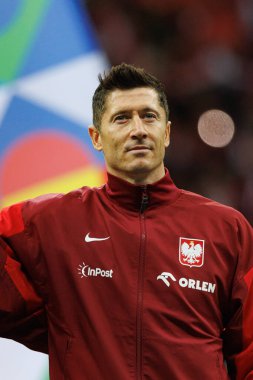 Robert Lewandowski, Polonya ve Portekiz milli takımları arasında PGE Narodowy 'de oynanan UEFA Uluslar Ligi maçında görüldü (Maciej Rogowski)