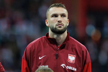 Sebastian Walukiewicz, Polonya ve Portekiz milli takımları arasında PGE Narodowy 'de oynanan UEFA Uluslar Ligi maçında görüldü (Maciej Rogowski)