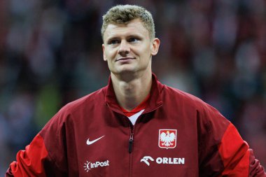 Pawel Dawidowicz, UEFA Uluslar Ligi maçında PGE Narodowy 'de Polonya ve Portekiz milli takımları arasında görüldü (Maciej Rogowski)