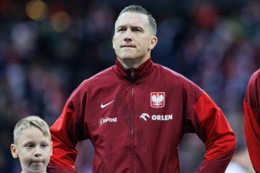 Piotr Zielinski, Polonya ve Portekiz milli takımları arasında oynanan UEFA Uluslar Ligi maçı sırasında PGE Narodowy 'da görüldü (Maciej Rogowski)