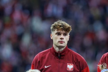 Nicola Zalewski, Polonya ve Portekiz milli takımları arasında PGE Narodowy 'de oynanan UEFA Uluslar Ligi maçında görüldü (Maciej Rogowski)