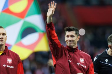 Robert Lewandowski, Polonya ve Portekiz milli takımları arasında PGE Narodowy 'de oynanan UEFA Uluslar Ligi maçında görüldü (Maciej Rogowski)