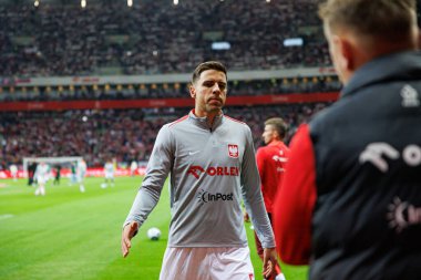 Jan Bednarek, PGE Narodowy 'de Polonya ve Portekiz milli takımları arasında oynanan UEFA Uluslar Ligi maçı sırasında görüldü (Maciej Rogowski)