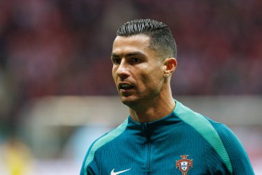 Cristiano Ronaldo UEFA Uluslar Ligi maçında PGE Narodowy 'da Polonya ve Portekiz milli takımları arasında görüldü (Maciej Rogowski)