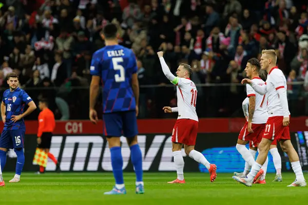 Piotr Zielinski, Polonya ve Hırvatistan milli takımları arasında oynanan UEFA Milletler Ligi maçında PGE Narodowy 'da (Maciej Rogowski)