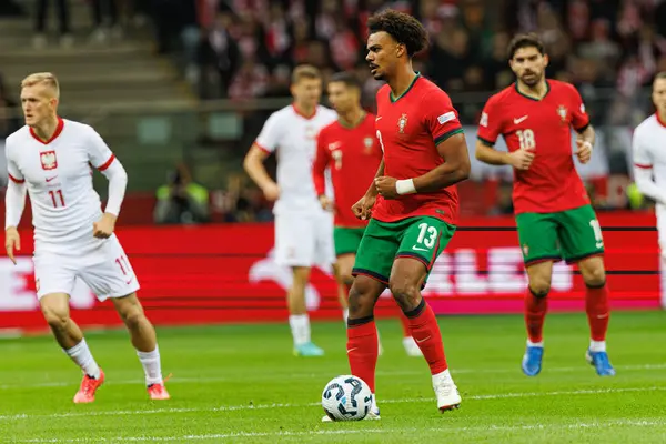 Renato Veiga UEFA Uluslar Ligi maçında PGE Narodowy 'da Polonya ve Portekiz milli takımları arasında görüldü (Maciej Rogowski)