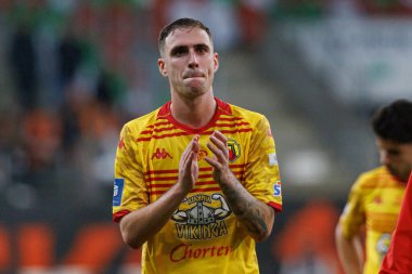 Adrian Dieguez PKO BP Ekstraklasa maçı sırasında Stadion Zaglebia Lubin 'deki Zaglebie Lubin ve Jagiellonia Bialystok takımları arasında (Maciej Rogowski)