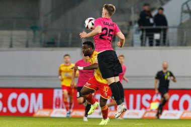 Michal Nalepa PKO BP Ekstraklasa maçı sırasında Stadion Zaglebia Lubin takımları arasında oynanan Zaglebie Lubin ve Jagiellonia Bialystok (Maciej Rogowski)