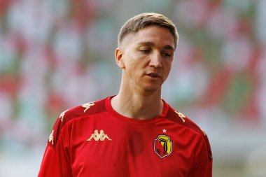 Stadyumdaki Zaglebie Lubin ve Jagiellonia Bialystok takımları arasında oynanan PKO BP Ekstraklasa maçı sırasında Marcin Listkowski (Maciej Rogowski)