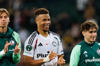 Steven Kapuadi, UEFA Avrupa Konferans Ligi maçında Stadion Miejski Legii Warszawa 'da Legia Warszawa ve Real Betis Balompie takımları arasında görüldü (Maciej Rogowski)