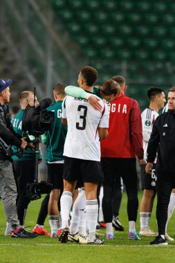 Steven Kapuadi seen during UEFA Europa Conference League game between teams of  Legia Warszawa and Real Betis Balompie  at Stadion Miejski Legii Warszawa (Maciej Rogowski) clipart