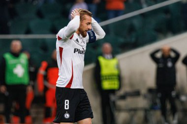 Rafal Augustyniak UEFA Avrupa Konferans Ligi maçında Stadion Miejski Legii Warszawa 'da Legia Warszawa ve Real Betis Balompie takımları arasında görüldü (Maciej Rogowski)