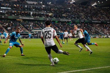 Ryoya Morishita UEFA Avrupa Konferans Ligi maçında Stadion Miejski Legii Warszawa 'da Legia Warszawa ve Real Betis Balompie takımları arasında görüldü (Maciej Rogowski)