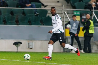 Jean Pierre Nsame, UEFA Avrupa Konferans Ligi maçında Stadion Miejski Legii Warszawa 'da Legia Warszawa ve Real Betis Balompie takımları arasında görüldü (Maciej Rogowski)