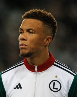 Steven Kapuadi, UEFA Avrupa Konferans Ligi maçında Stadion Miejski Legii Warszawa 'da Legia Warszawa ve Real Betis Balompie takımları arasında görüldü (Maciej Rogowski)