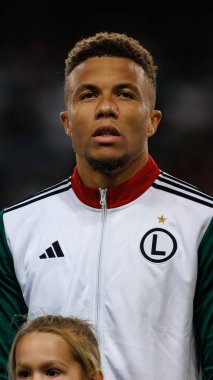 Steven Kapuadi, UEFA Avrupa Konferans Ligi maçında Stadion Miejski Legii Warszawa 'da Legia Warszawa ve Real Betis Balompie takımları arasında görüldü (Maciej Rogowski)