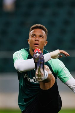 Steven Kapuadi, UEFA Avrupa Konferans Ligi maçında Stadion Miejski Legii Warszawa 'da Legia Warszawa ve Real Betis Balompie takımları arasında görüldü (Maciej Rogowski)