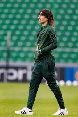 Hector Bellerin, UEFA Avrupa Konferans Ligi maçında Stadion Miejski Legii Warszawa 'da Legia Warszawa ve Real Betis Balompie takımları arasında görüldü (Maciej Rogowski)