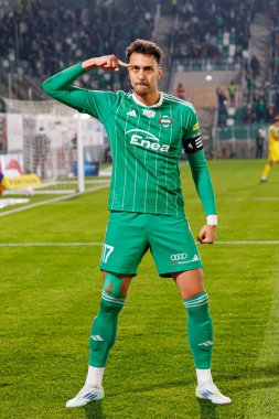 Leonardo Rocha, Stadyum 'daki Radomiak Radom ve Puszcza Niepolomice takımları arasında oynanan PKO BP Ekstraklasa maçında gol attıktan sonra kutlama yaparken görüldü. Braci Czachorow (Maciej Rogowski)