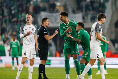 Dawid Szymonowicz, Leonardo Rocha, Joao Peglow PKO BP Ekstraklasa maçında Radomiak Radom ve Puszcza Niepolomice takımları arasında Stadion Miejski im 'de görüldü. Braci Czachorow (Maciej Rogowski)