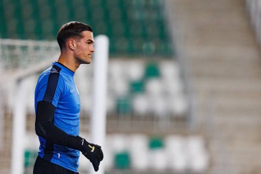 Kewin Komar, PKO BP Ekstraklasa maçında Radomiak Radom ve Puszcza Niepolomice takımları arasında Stadion Miejski im 'de görüldü. Braci Czachorow (Maciej Rogowski)