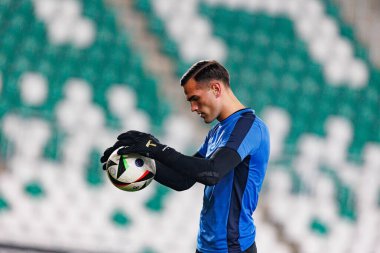 Kewin Komar, PKO BP Ekstraklasa maçında Radomiak Radom ve Puszcza Niepolomice takımları arasında Stadion Miejski im 'de görüldü. Braci Czachorow (Maciej Rogowski)